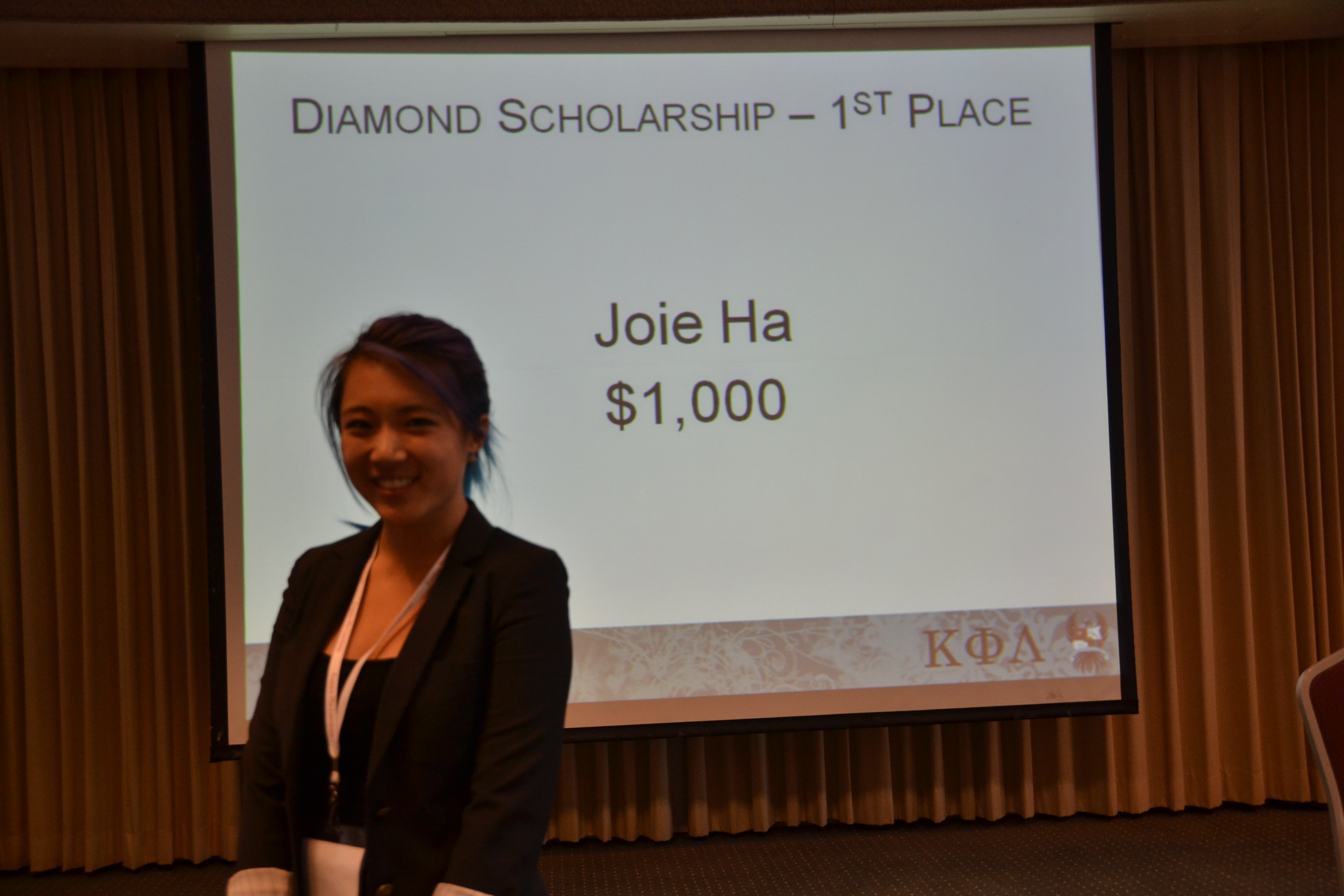Diamond Scholarship Winner $1 | Joie Ha